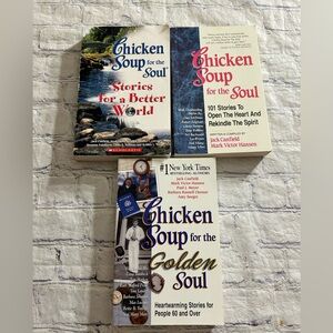 LOT OF (3) CHICKEN SOUP FOR THE SOUL PAPERBACK BOOKS FALL TIME READING
